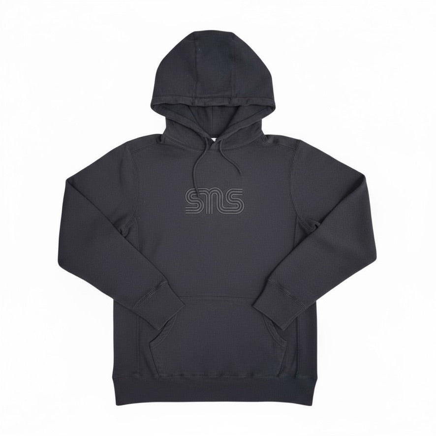 Sneakersnstuff Embroidered Black Logo Hoodie