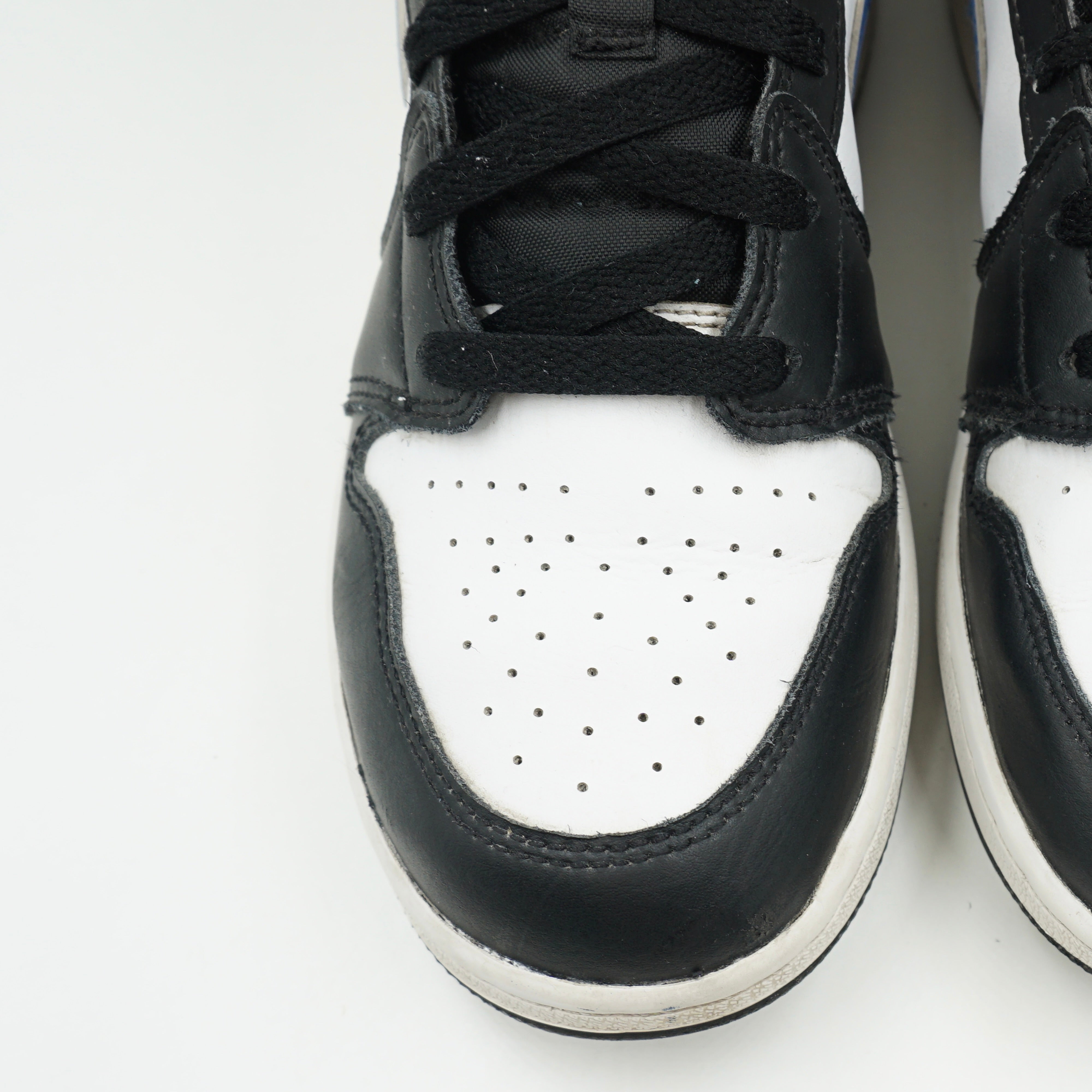 Jordan 1 Mid White Black Racer Blue (GS)