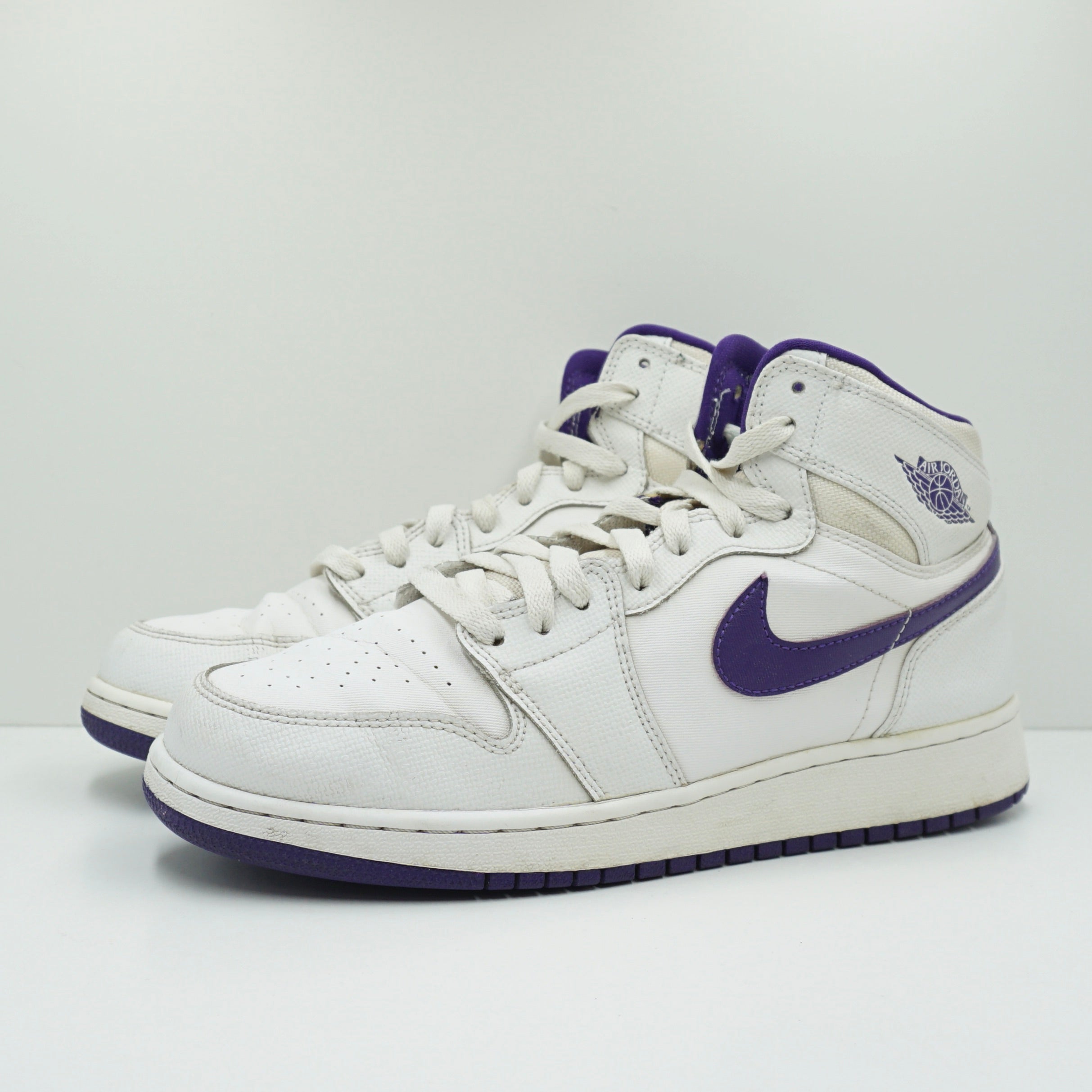 Jordan 1 Retro High OG White Court Purple (GS)