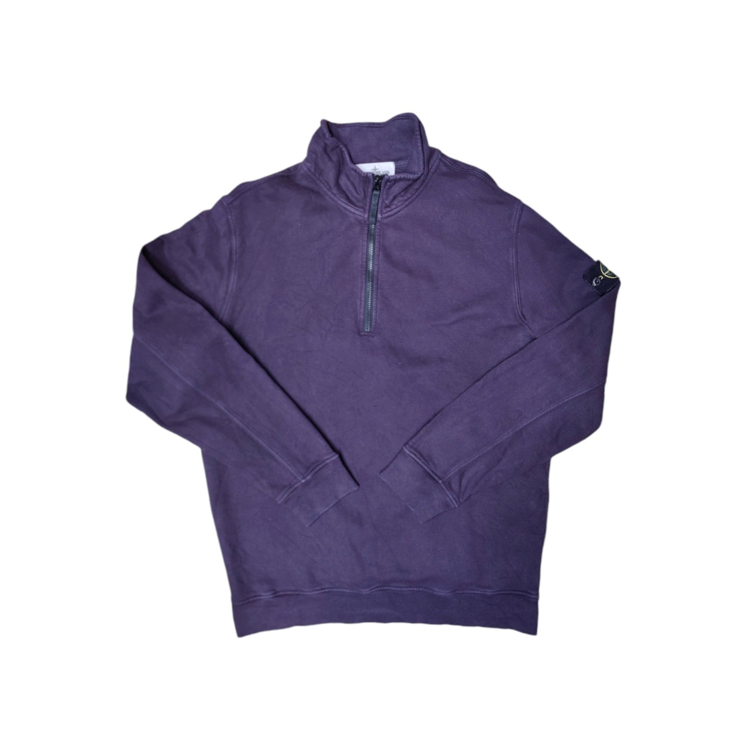 Stone Island Purple Half Zip Sweatshirt
