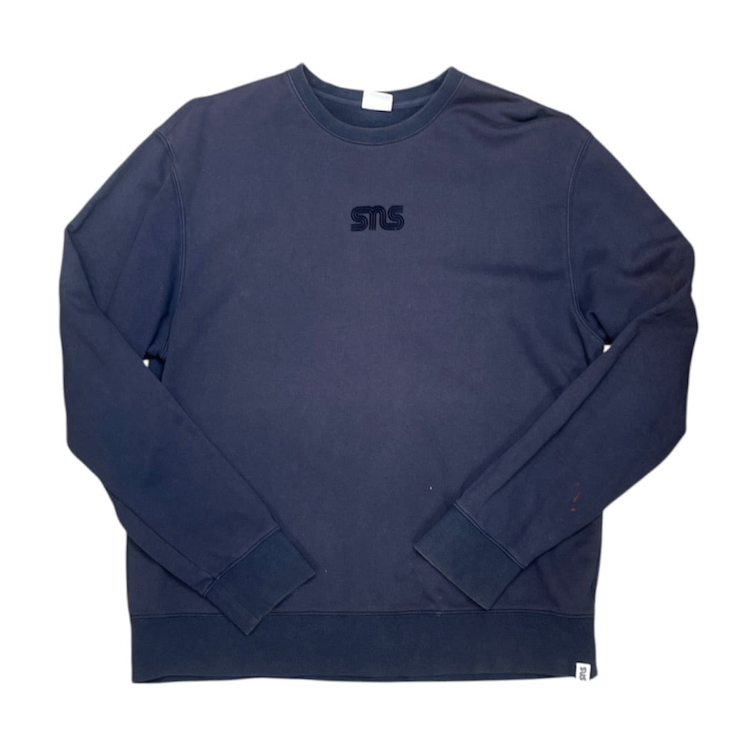 Sneakersnstuff Navy SNS Logo Sweatshirt