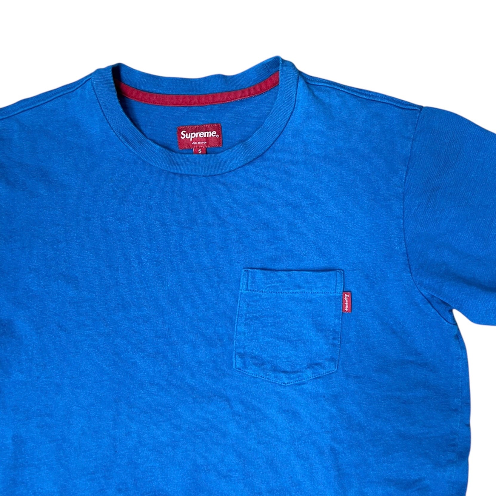 Supreme SS18 Pocket Blue Tshirt