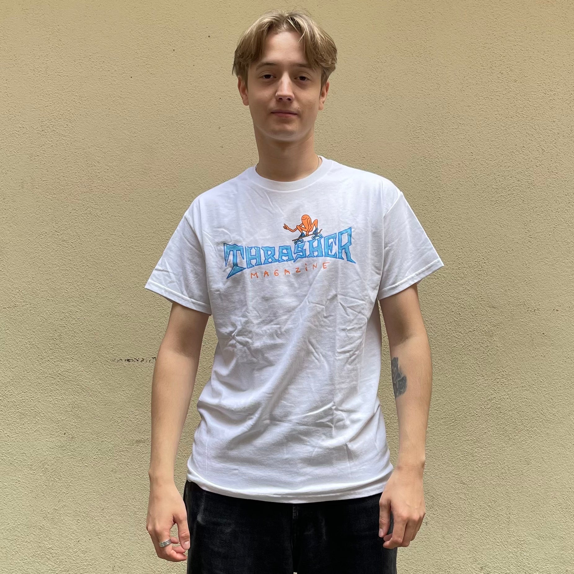 Thrasher Blue Logo Tshirt