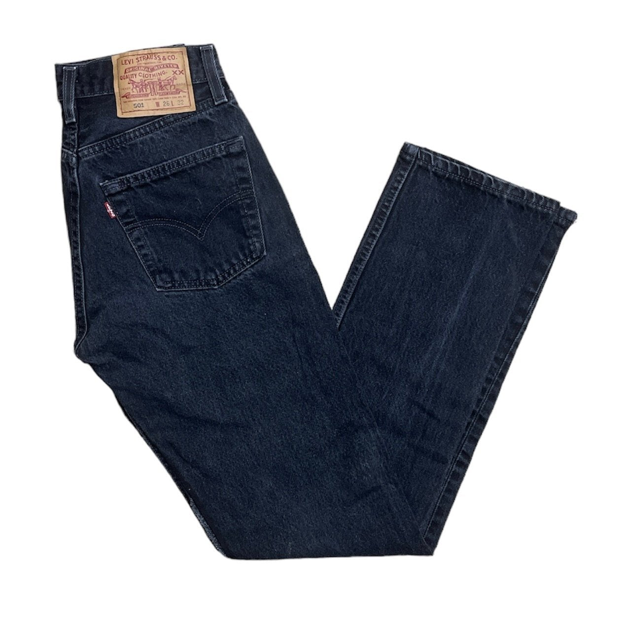 Vintage Levis 501 Black/Grey Jeans (W26/L32)