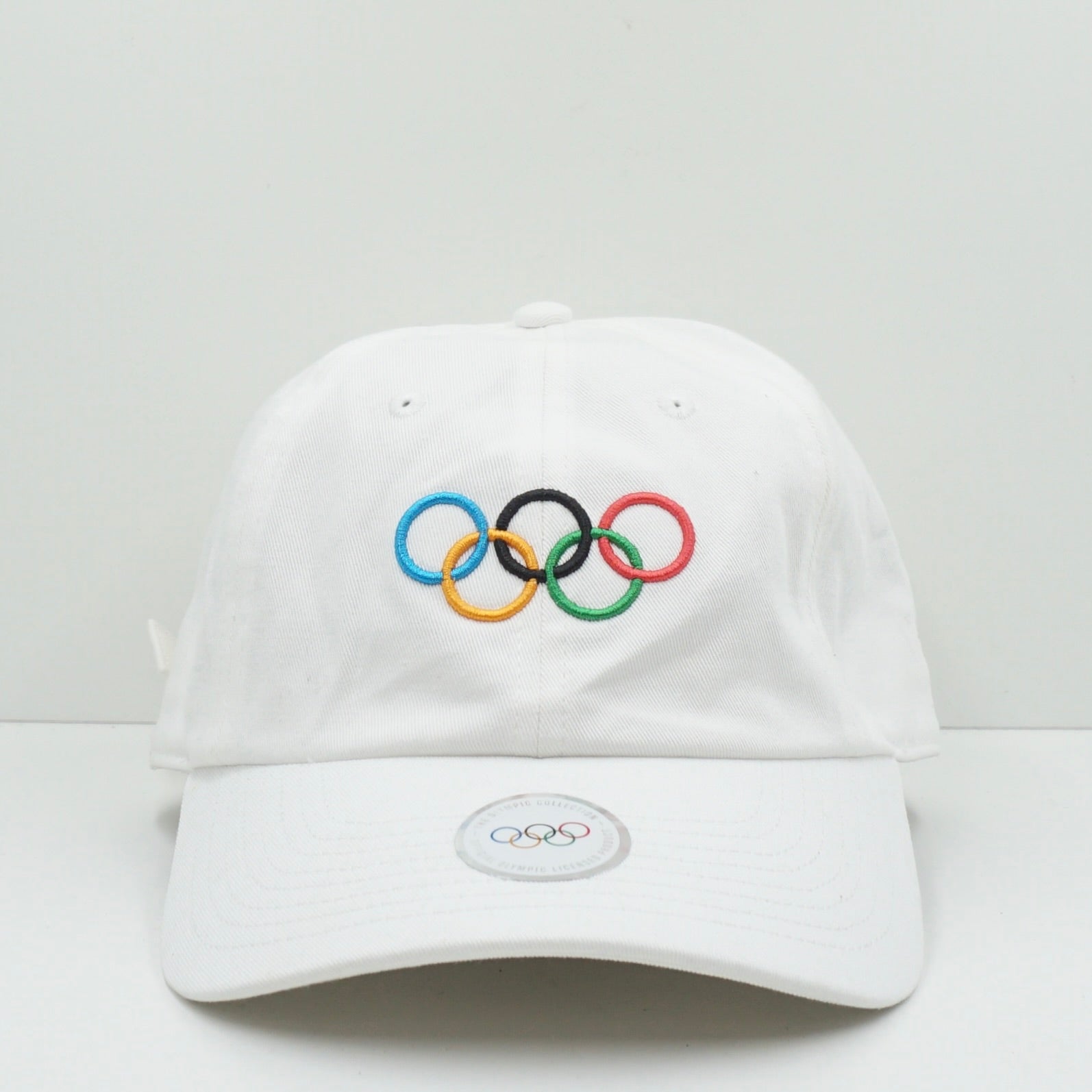 Olympic Collection White Adjustable Cap