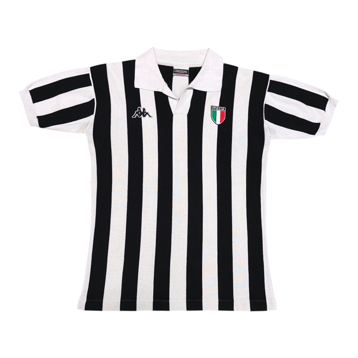 Kappa Italy #10 Striped Knitted Polo Shirt