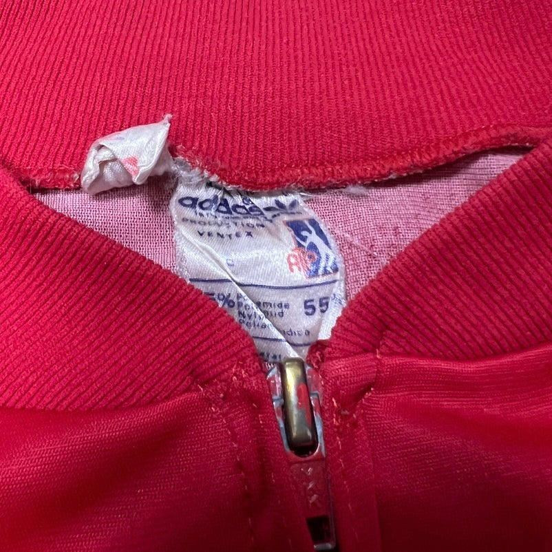 Vintage Adidas Red White Made In France Track Jacket