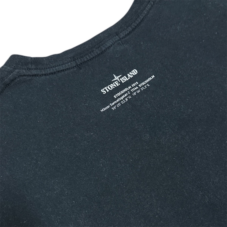 Stone Island 2015 Promotional Stockholm Store Opening Black Tshirt