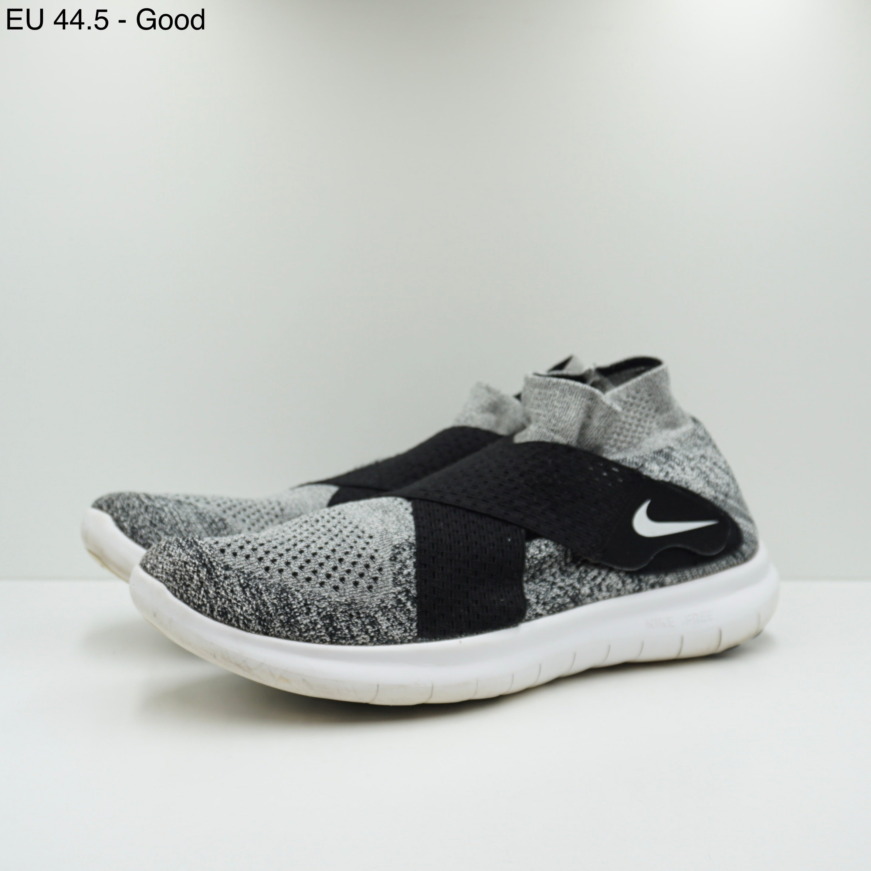 Nike Free RN Motion Flyknit Black White (2017) (W)