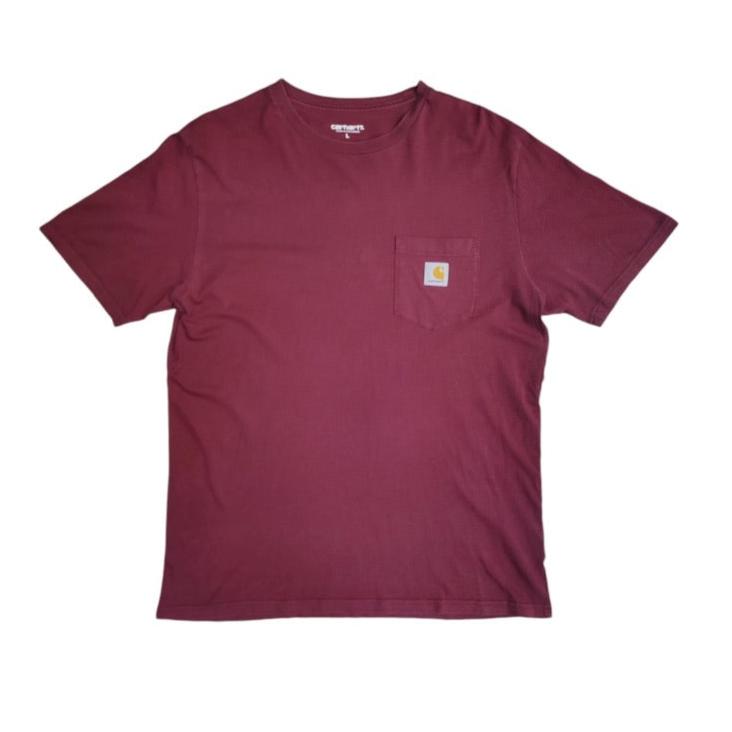 Carhartt WIP Burgundy Pocket Tshirt