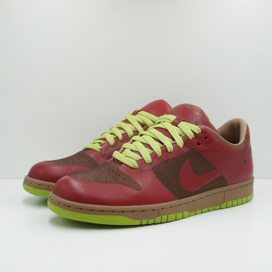 Nike Dunk Low 1-Piece Laser Varsity Red Chartreuse