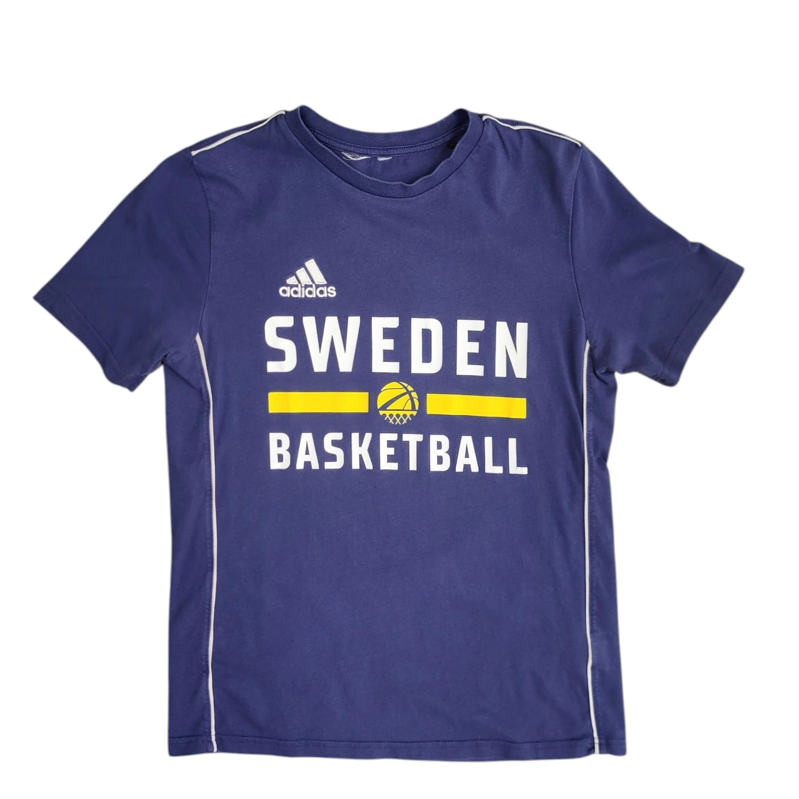 Adidas Sweden Basketball Navy Tshirt