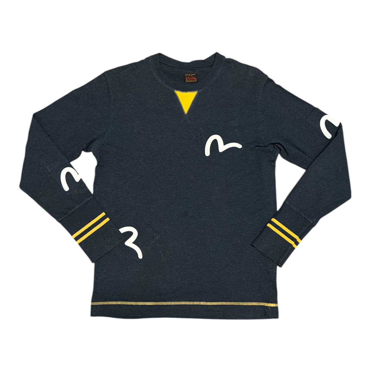 Evisu Navy Pocket Long Sleeve