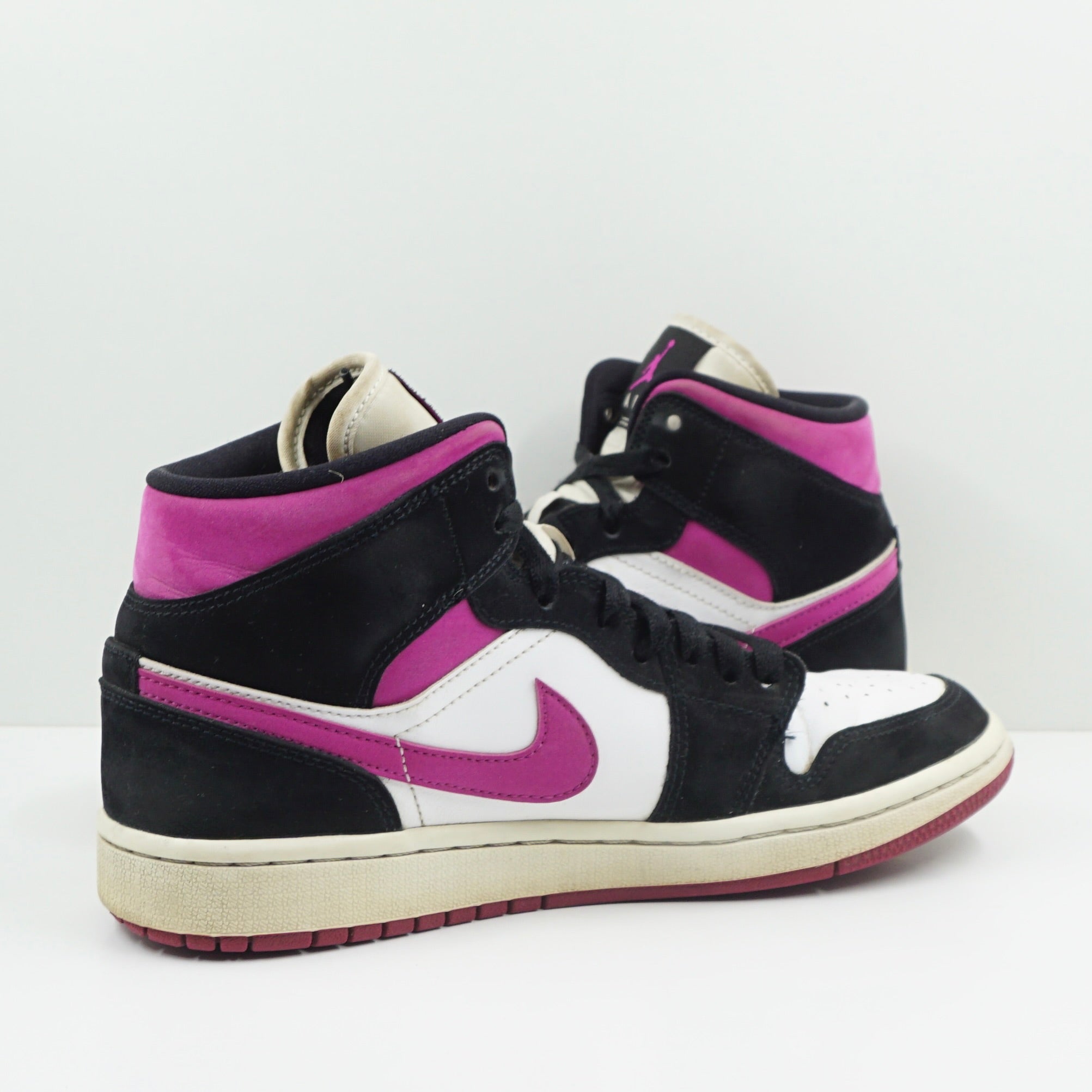 Jordan 1 Mid Magenta Black White (W)