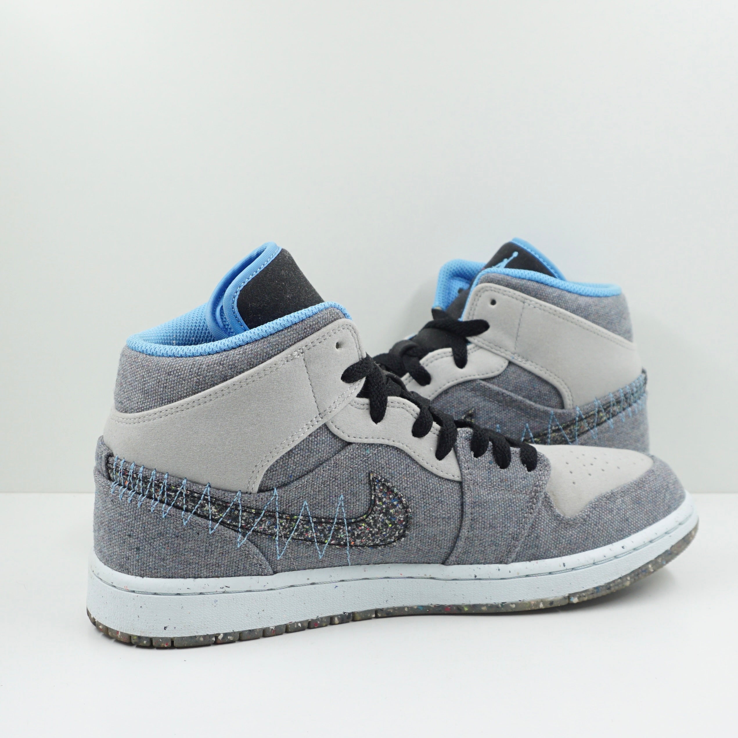 Jordan 1 Mid Crater Grey University Blue