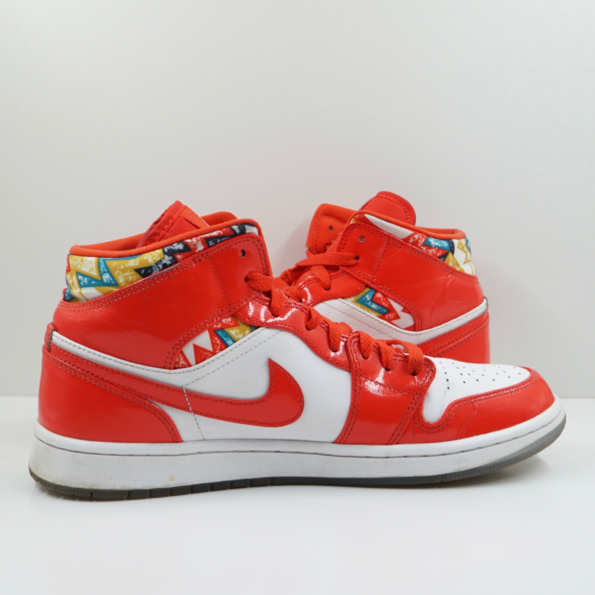 Jordan 1 Mid Barcelona Sweater Red Patent