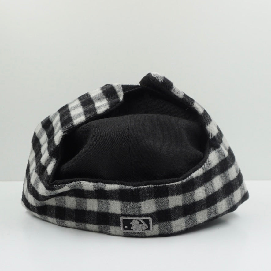 New Era Los Angeles Dodgers Ear Flap Flannel Black Fitted Cap