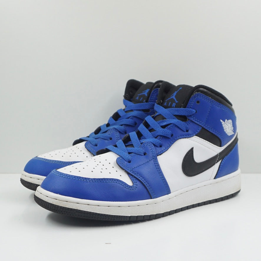 Jordan 1 Mid Game Royal White Black (GS)