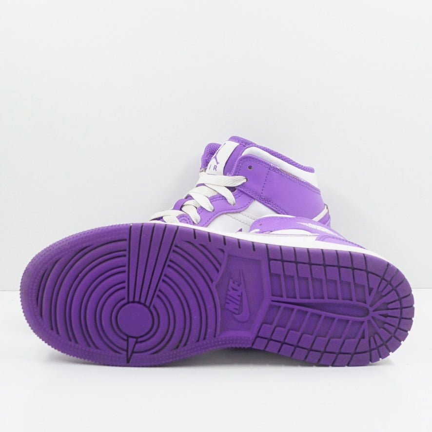 Jordan 1 Mid Purple Venom (GS)
