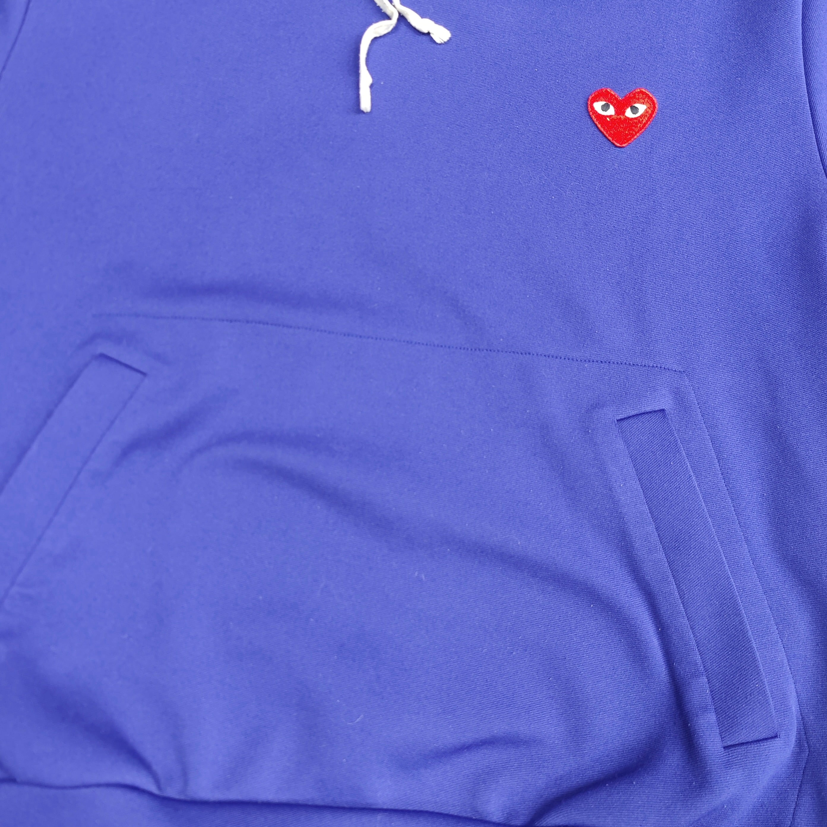 Comme Des Garçons Play Blue Hoodie