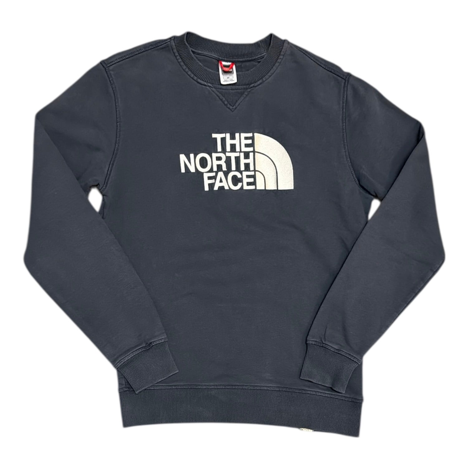 The North Face Drew Peak Embroidered Logo Navy Sweatshirt