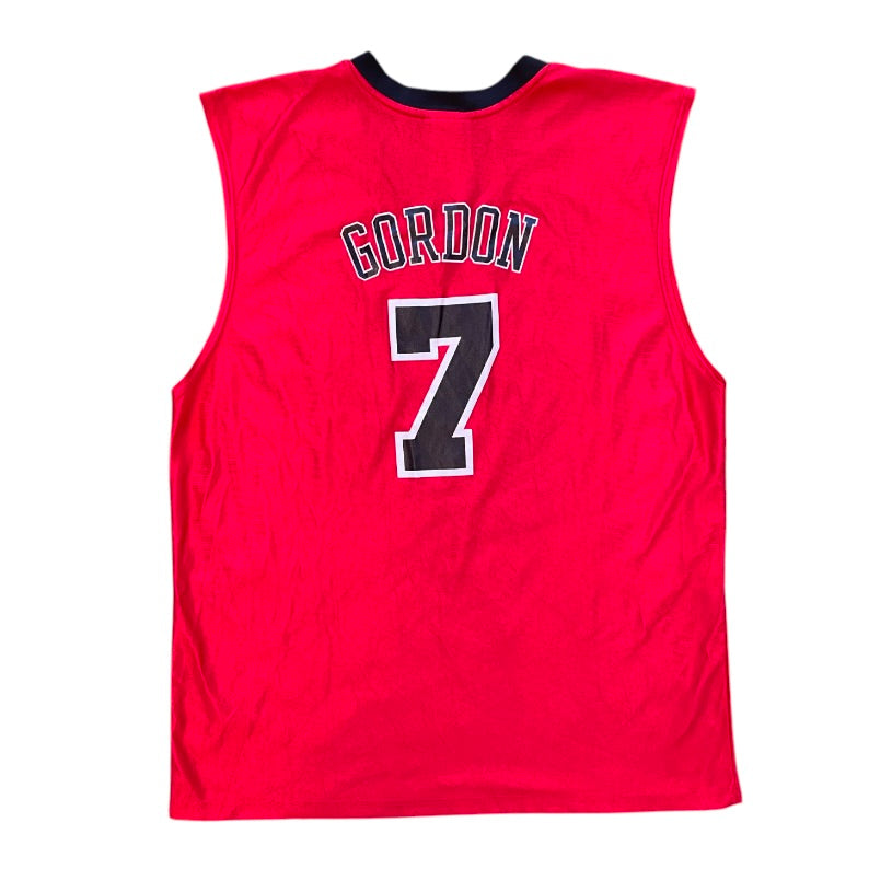 NBA Chicago Bulls Ben Gordon #7 Red Black White Vest