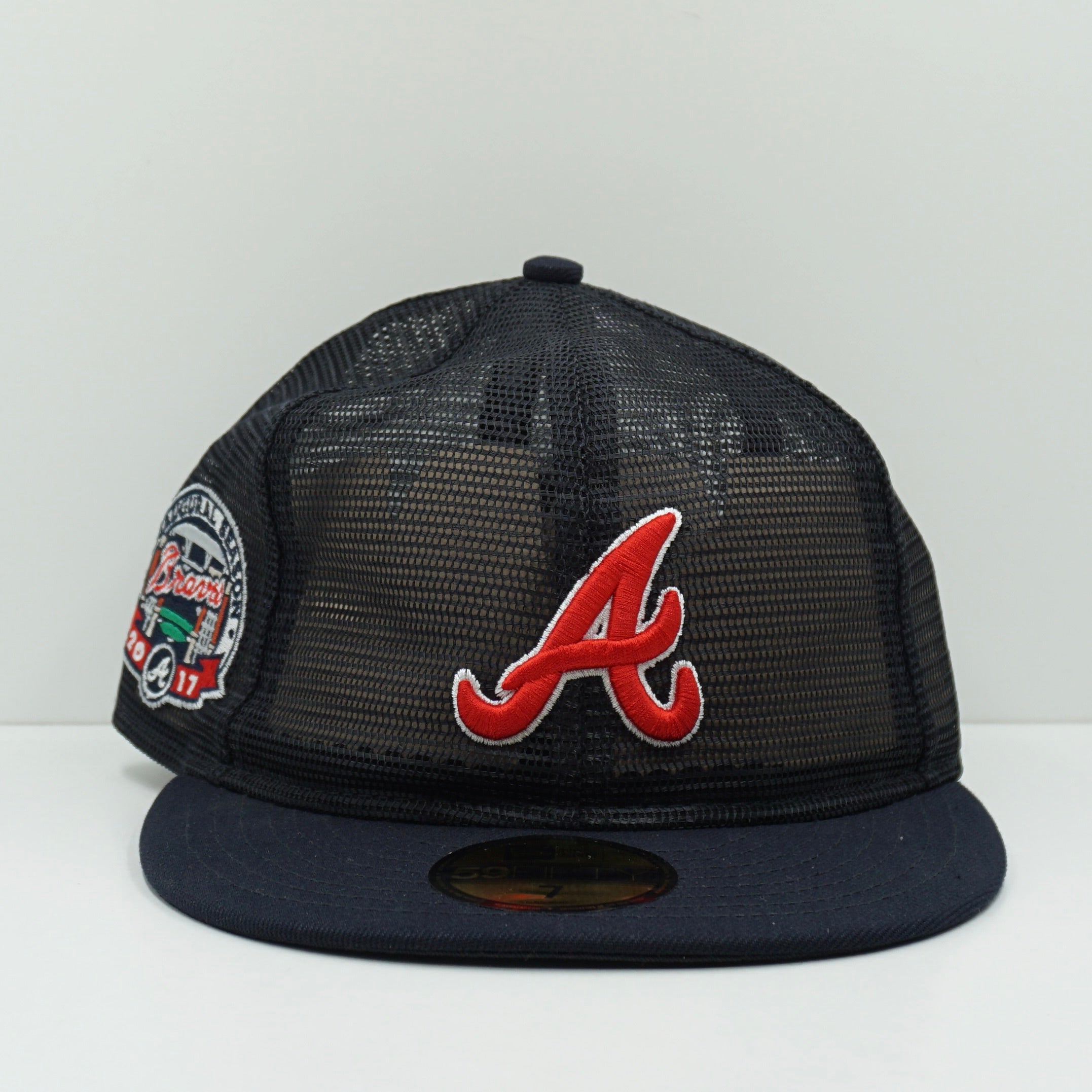 New Era Atlanta Braves Mesh Navy Fitted Cap