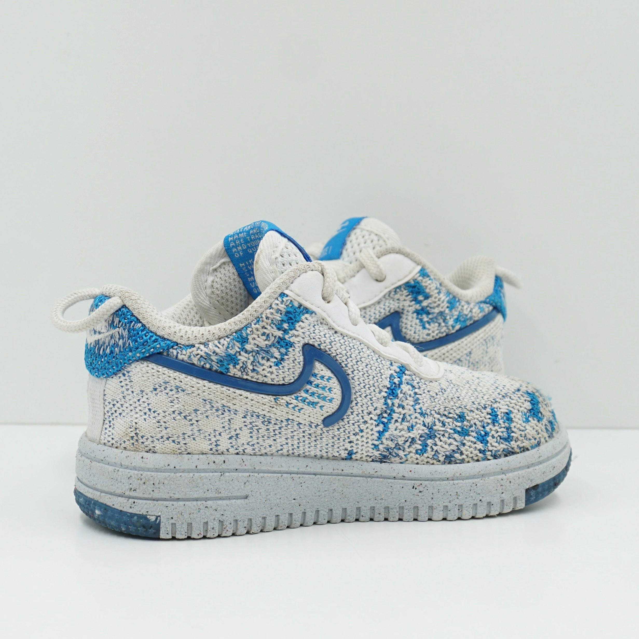 Nike Force 1 Crater Flyknit Blue White Toddler