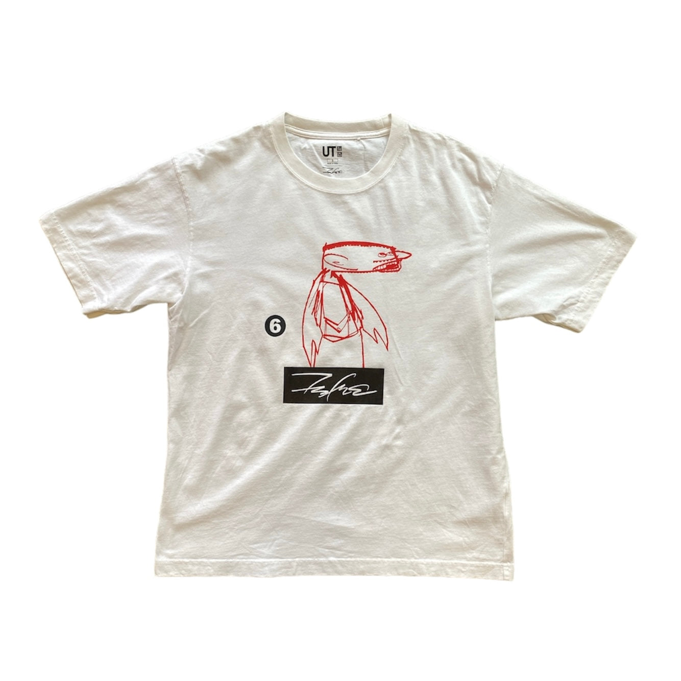 Futura Laboratories X Uniqlo SS20 Sketch White Tshirt