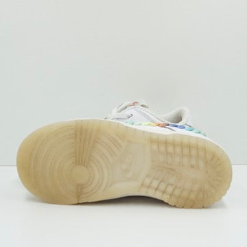 Nike Dunk Low SE Rainbow Lace Swoosh White Toddler