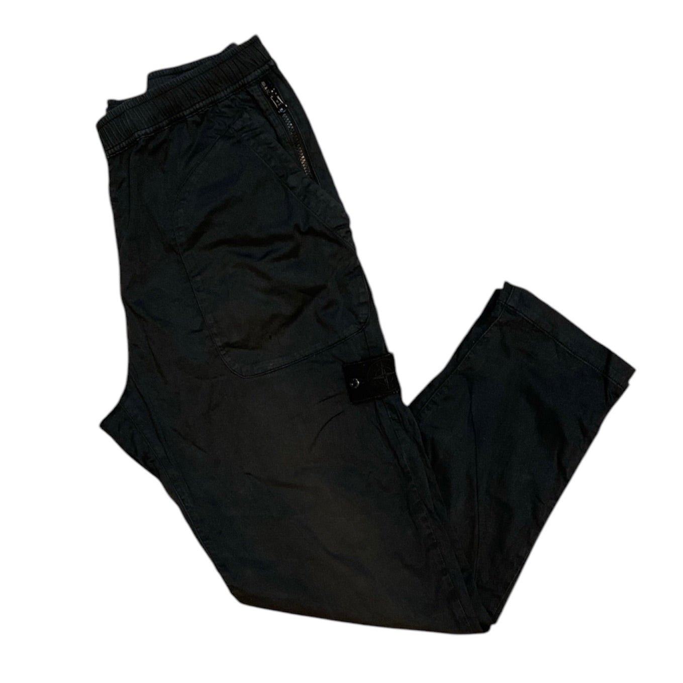 Stone Island Ghost Track Black Cargo Pants