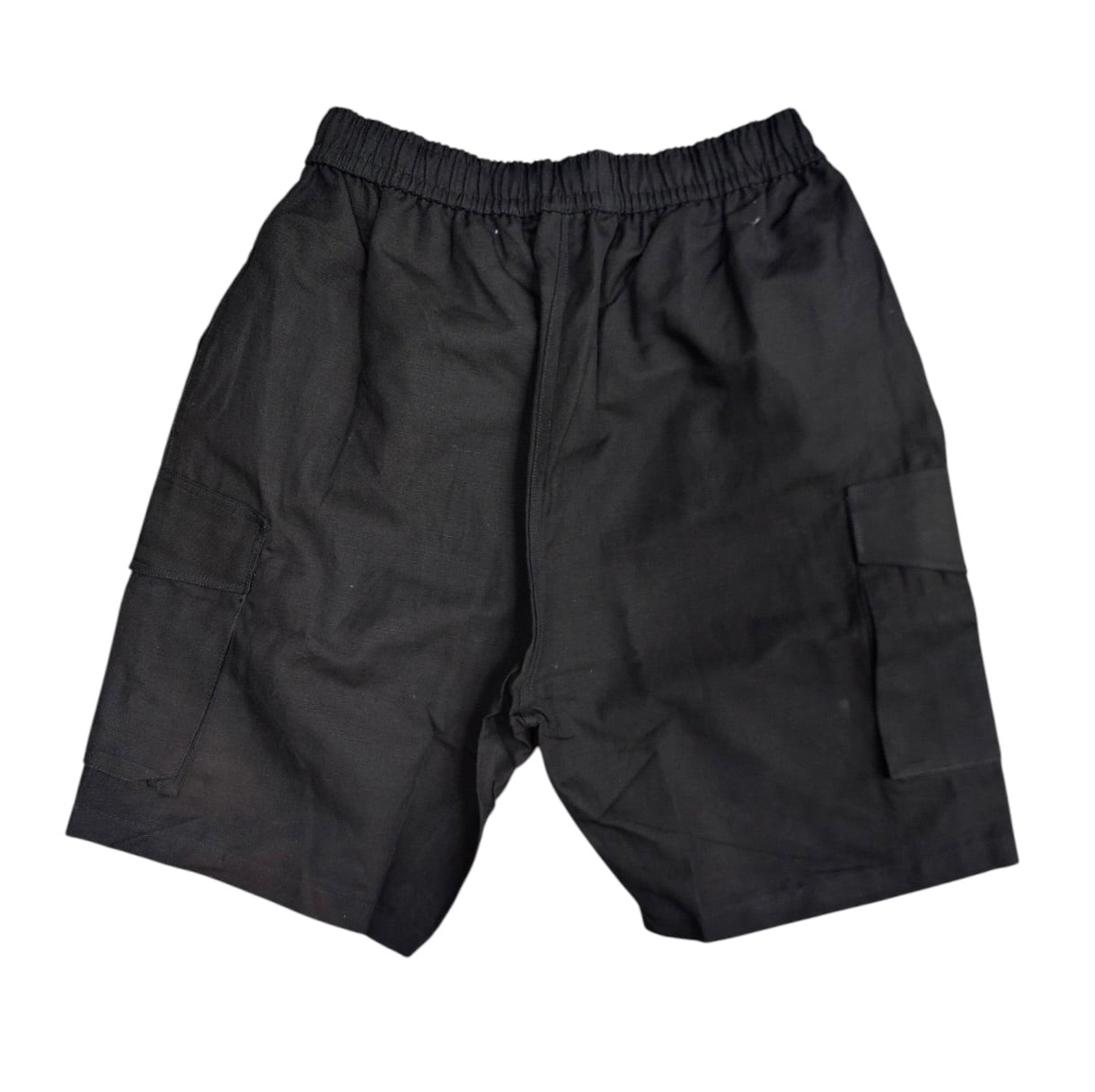Gizmo Black Linen Surf Cargo Shorts