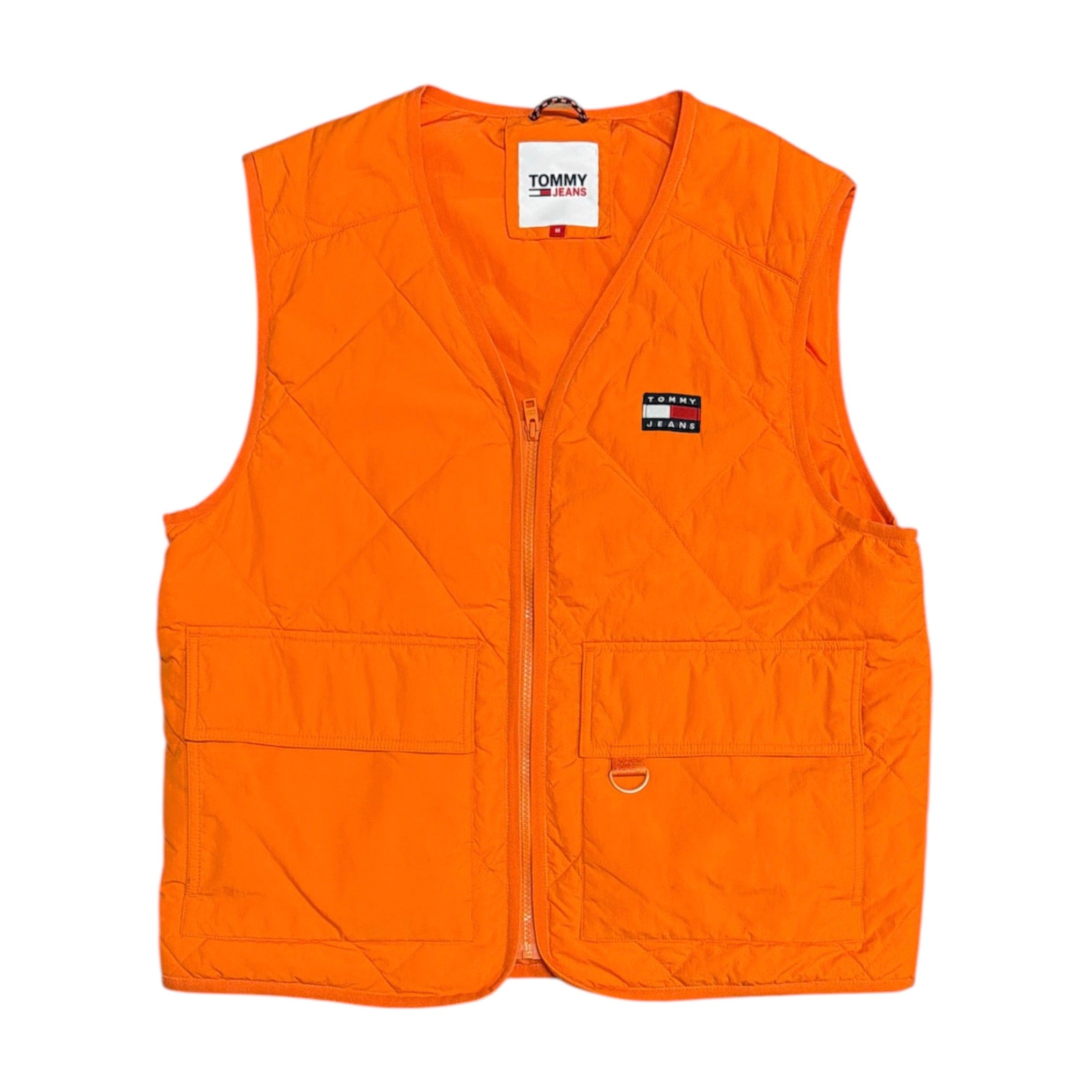 Tommy Hilfiger Quilted Tactical Orange Vest