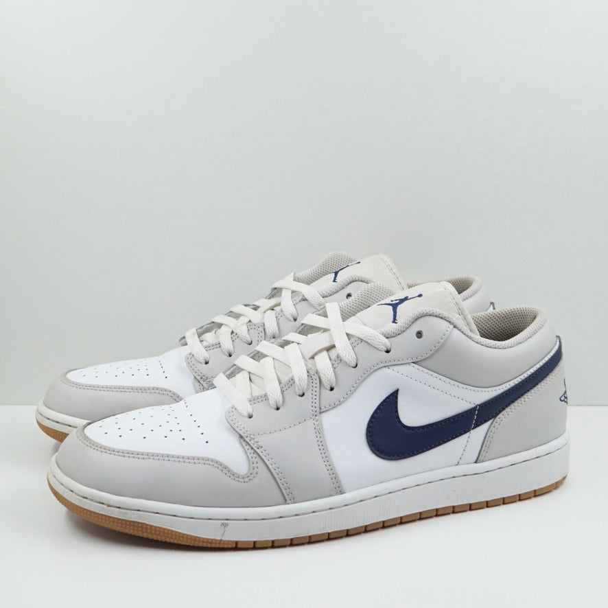 Jordan 1 Low Midnight Navy Neutral Grey