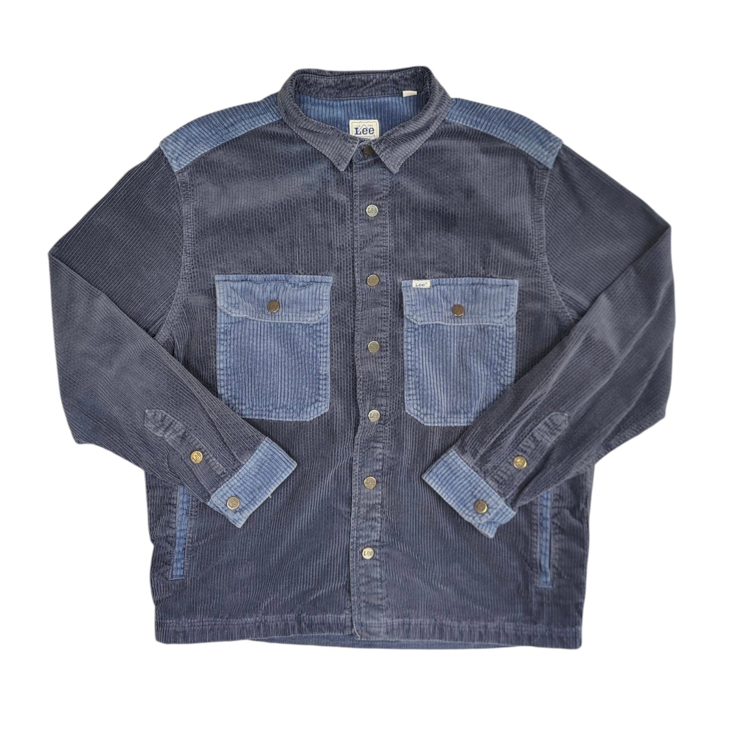 Lee Workwear Corduroy Navy Blue Overshirt Jacket