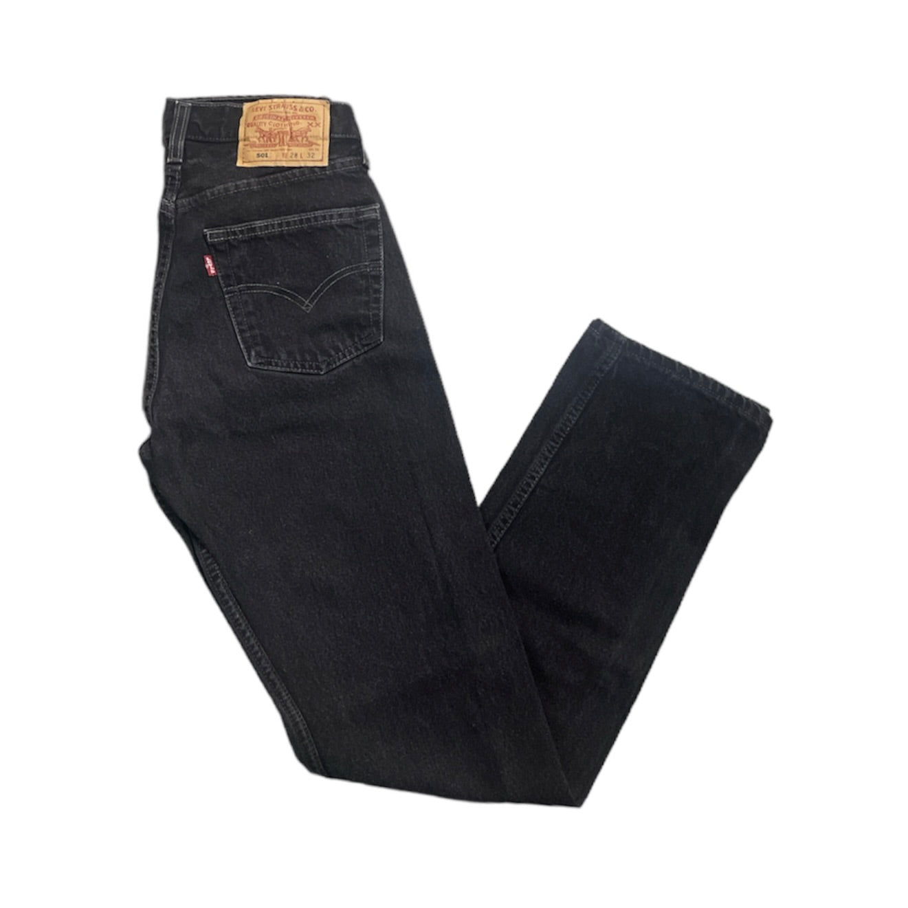 Vintage Levis 501 Vintage Black/Grey Jeans (W28/L32)