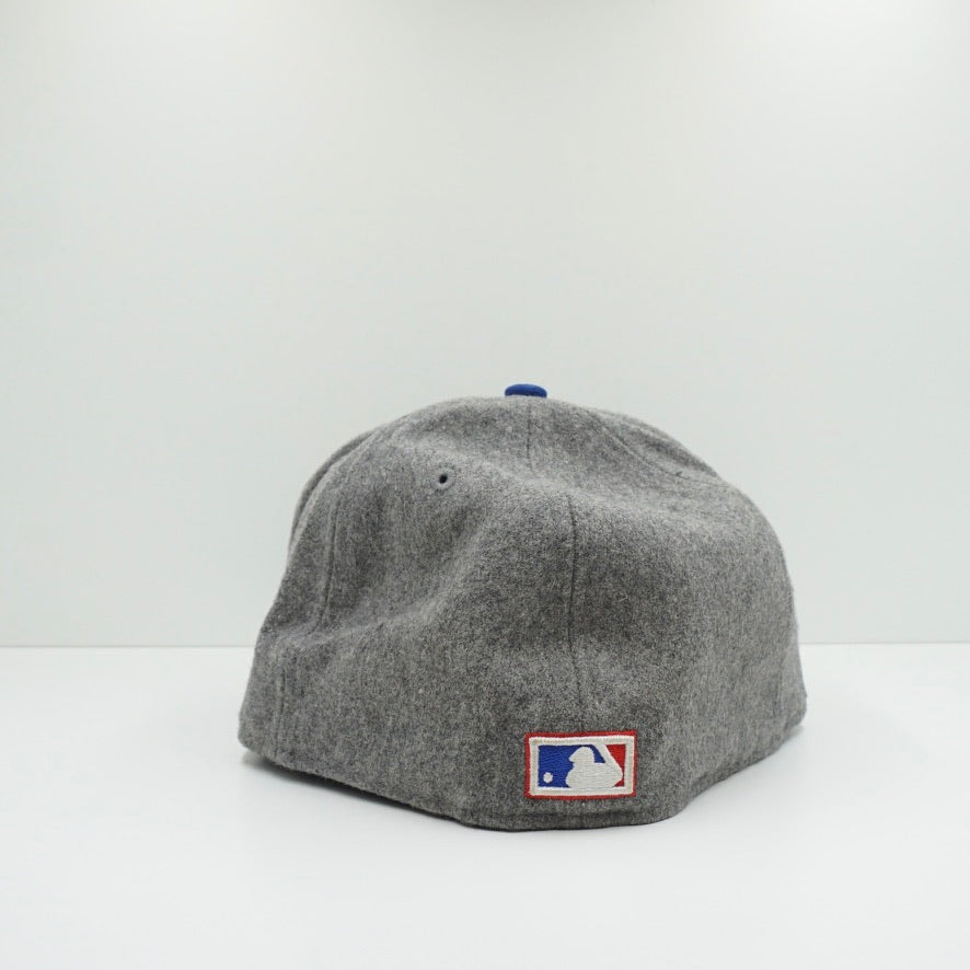 New Era Cooperstown Chicago Cubs Grey Blue Fitted Cap Sample