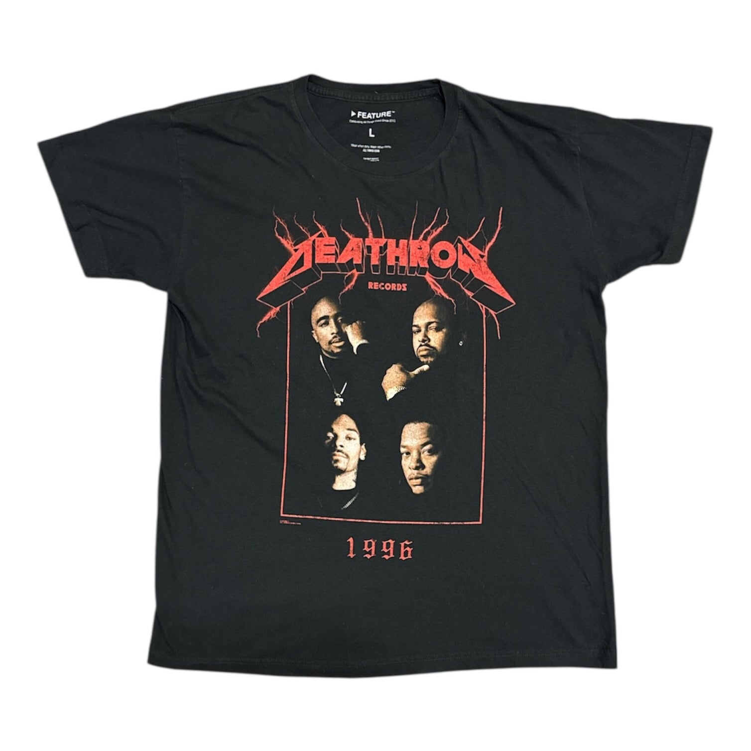 Deathrow Records Americas Most Dangerous Tour Black Tshirt
