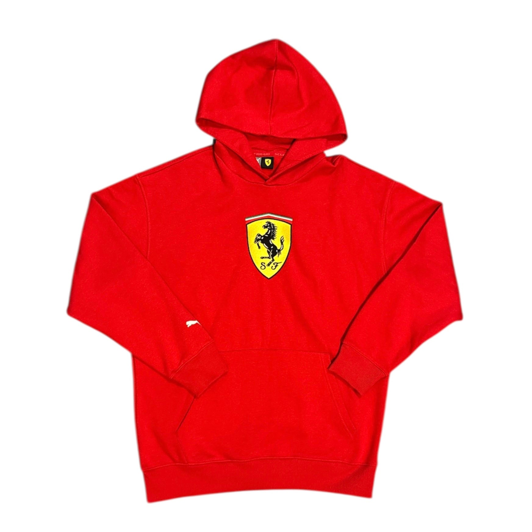 Puma Ferrari Race Big Shield Red Hoodie