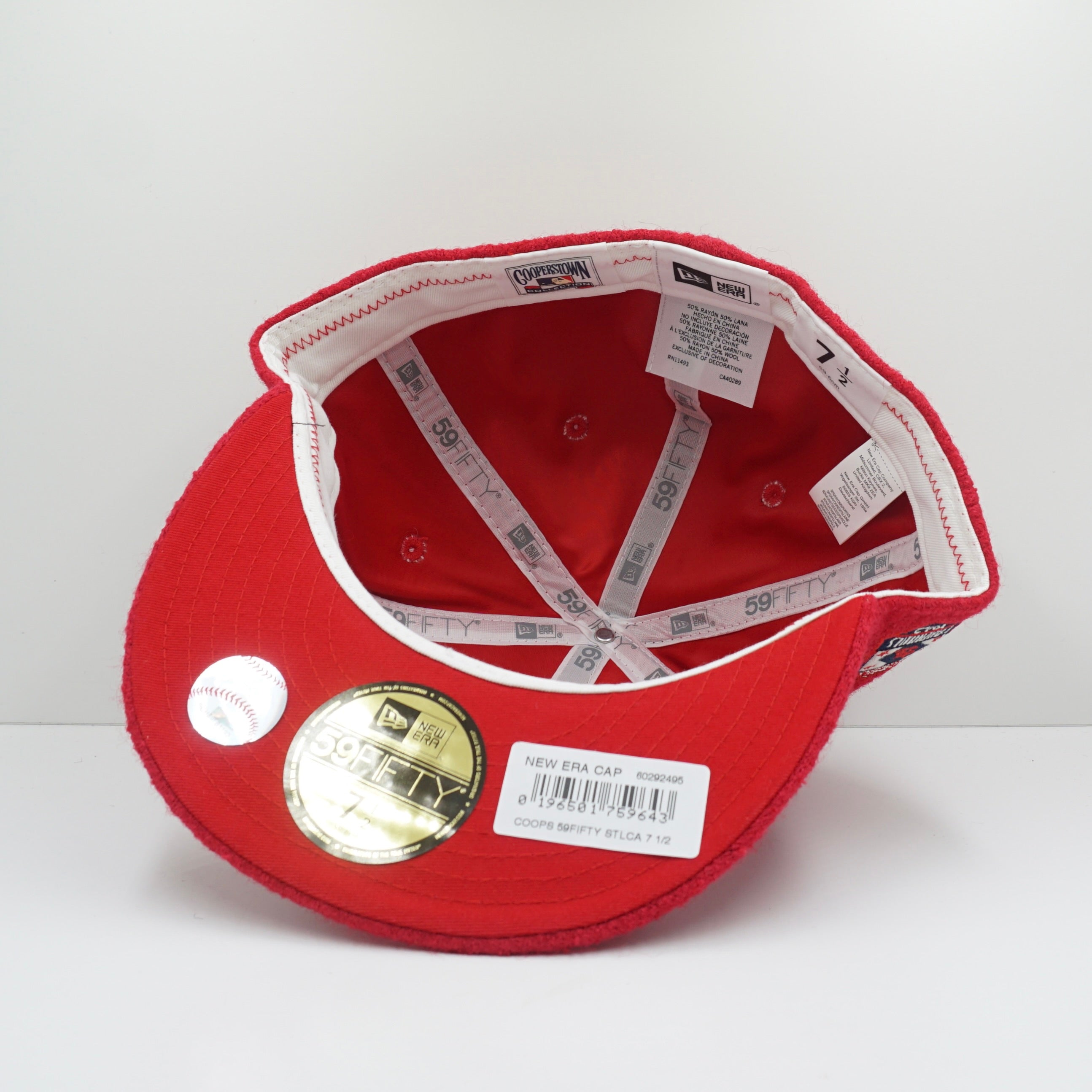 New Era Cooperstown St Louis Cardinals Rasberry Red Fitted Cap