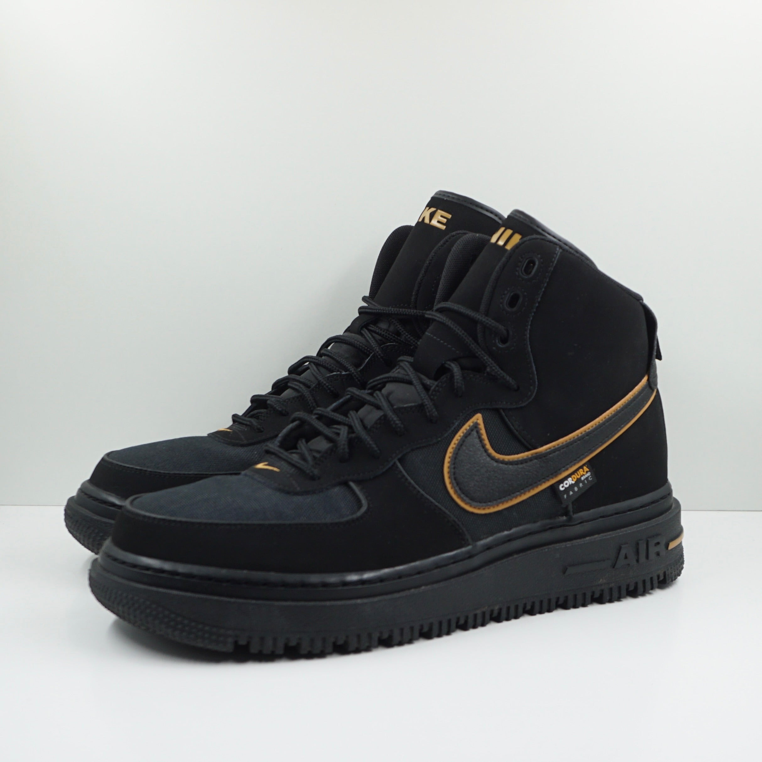 Nike Air Force 1 Boot Cordura Black Gold