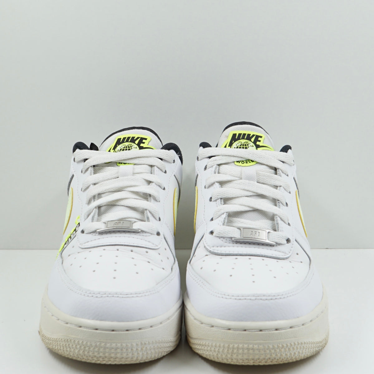 Nike Air Force 1 Low Worldwide White Barely Volt (GS)