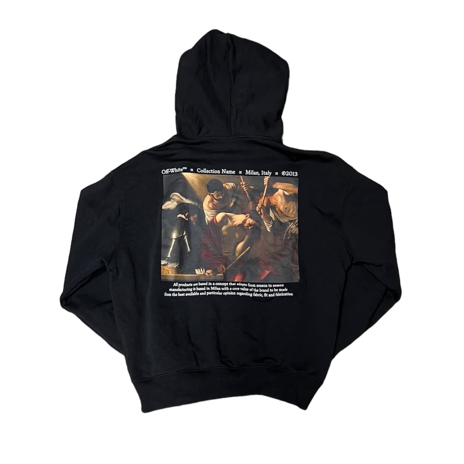 Off White Caravaggio Crowning Over Hoodie