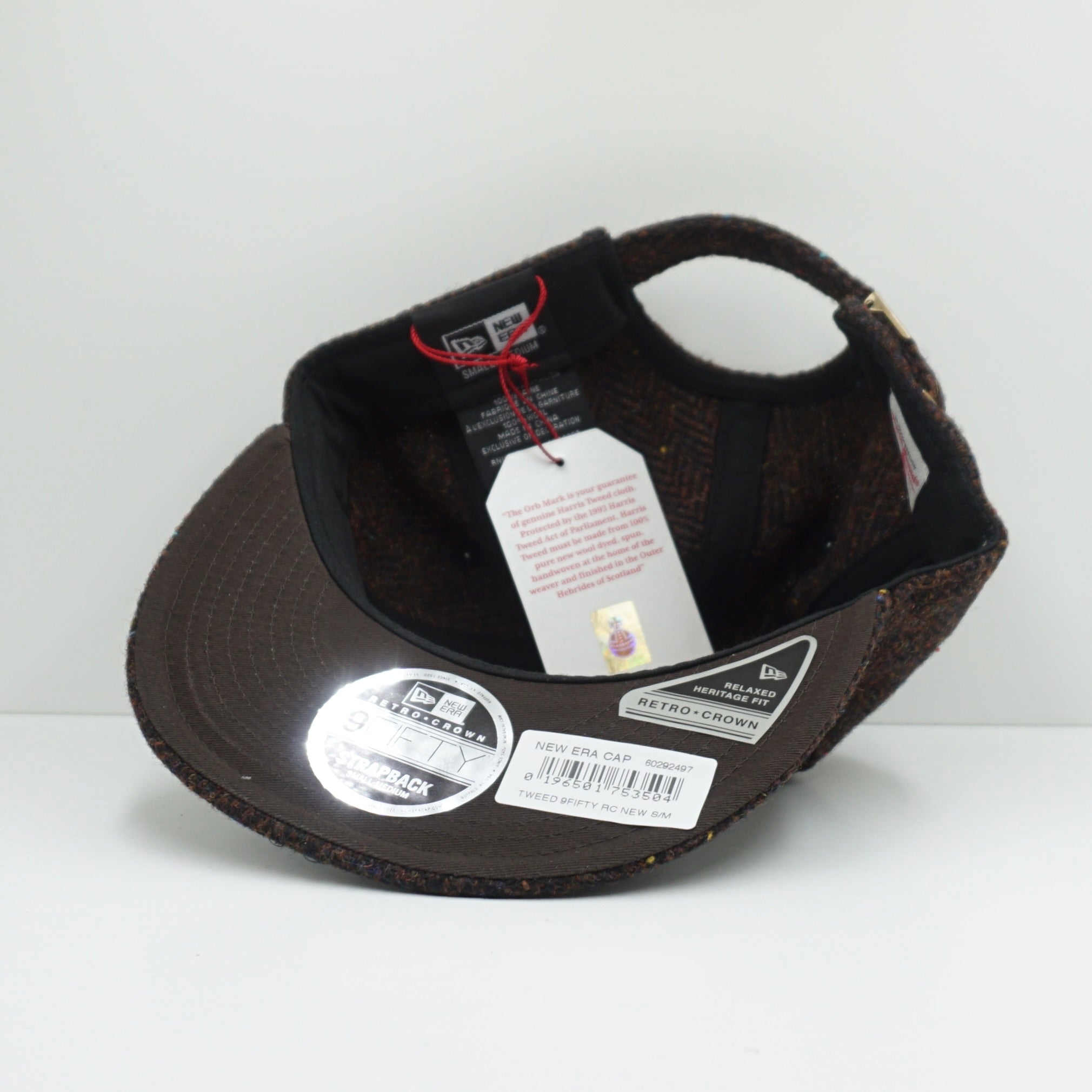 New Era Harris Tweed Brown Adjustable Cap
