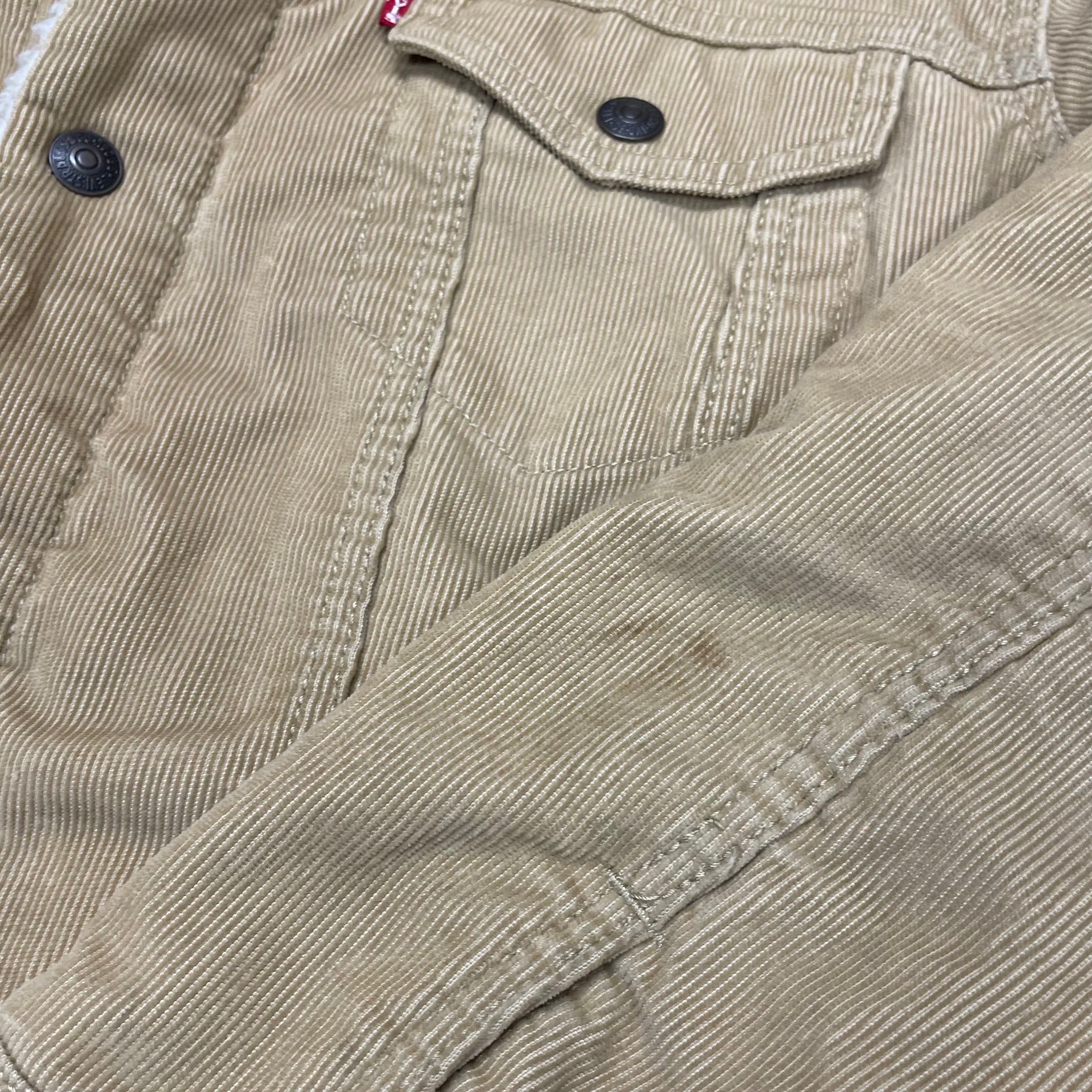 Levis Corduroy Sherpa Beige Jacket