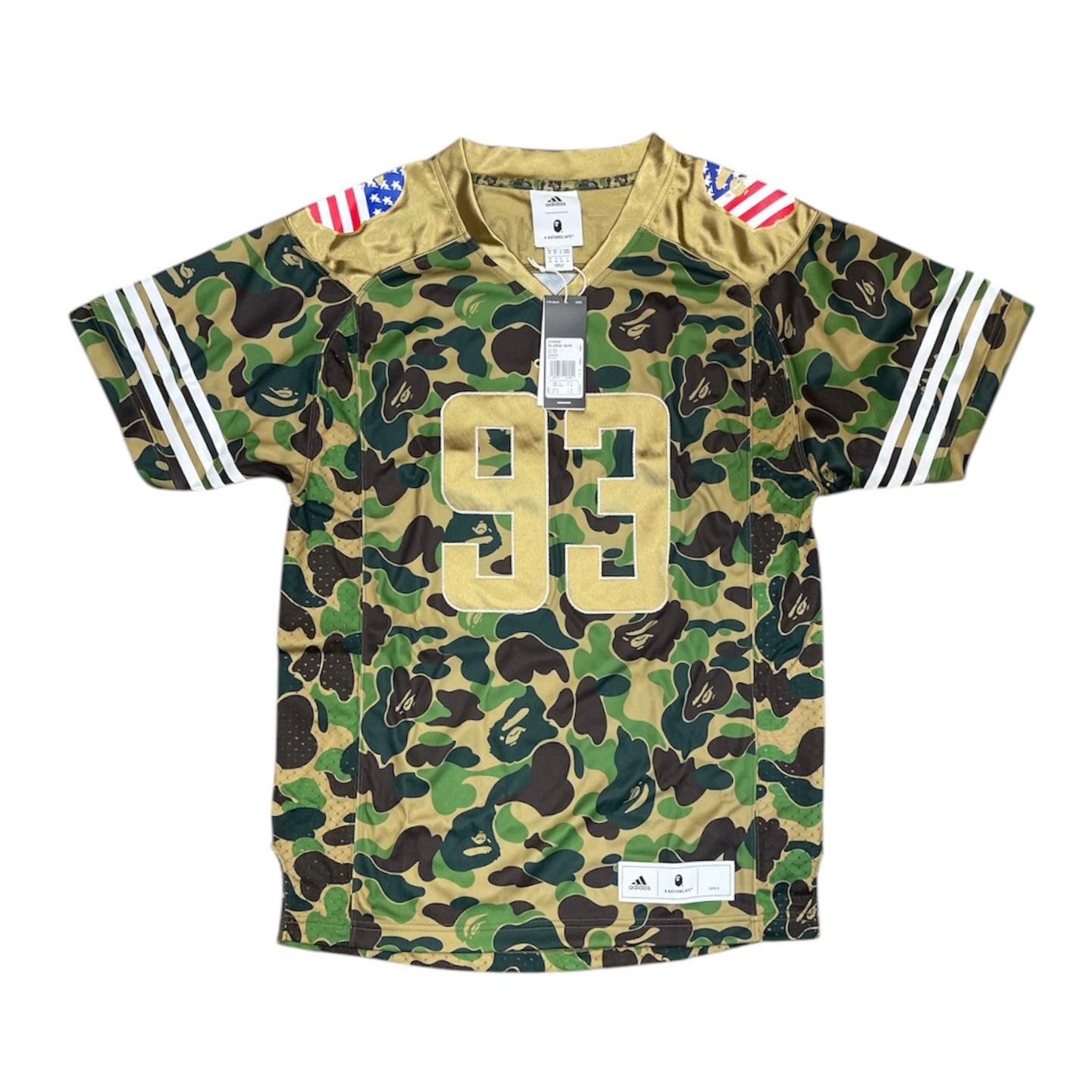 Bape x Adidas Camo Super Bowl Football Jersey