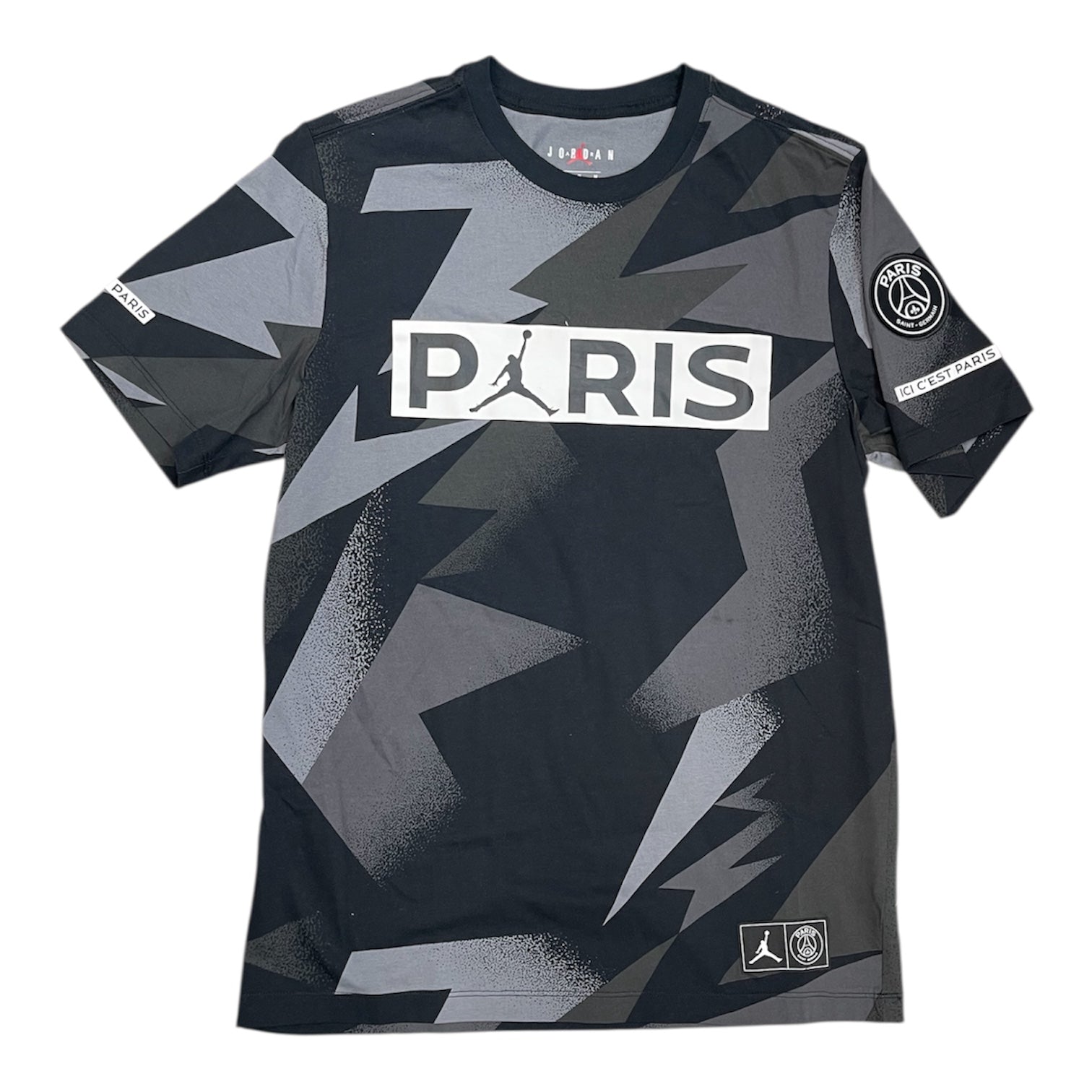 Jordan Paris-Saint Germain Jock Tag Black Tshirt