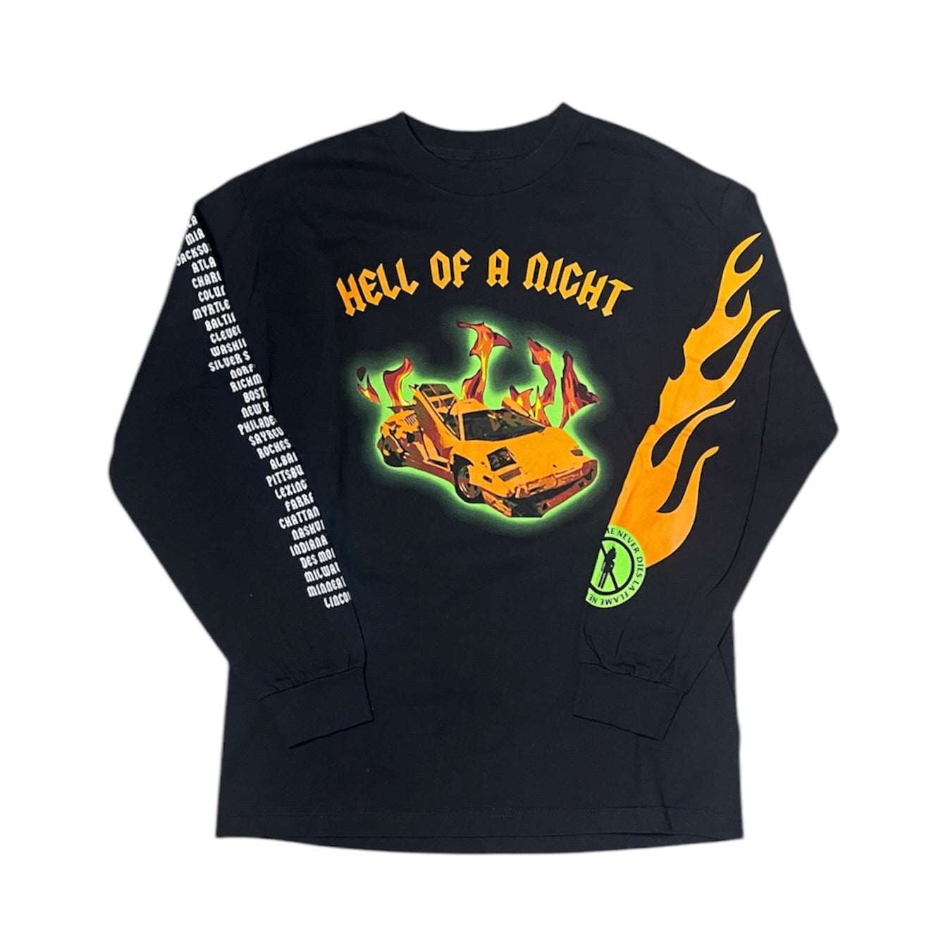 Travis Scott Hell Of A Night Long Sleeve Tshirt