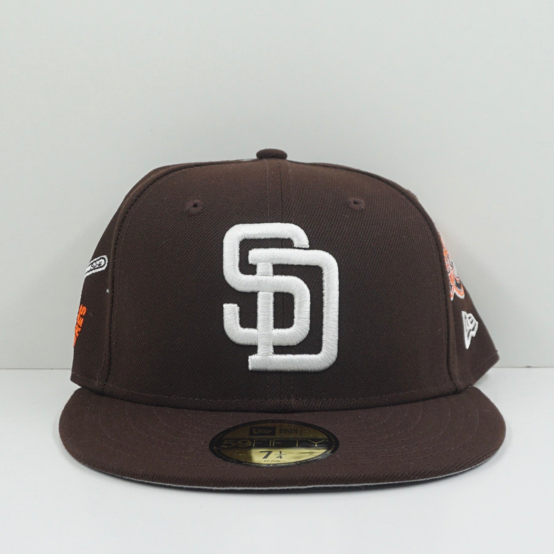 New Era Cooperstown San Diego Padres Multi Logo Brown White Fitted Cap