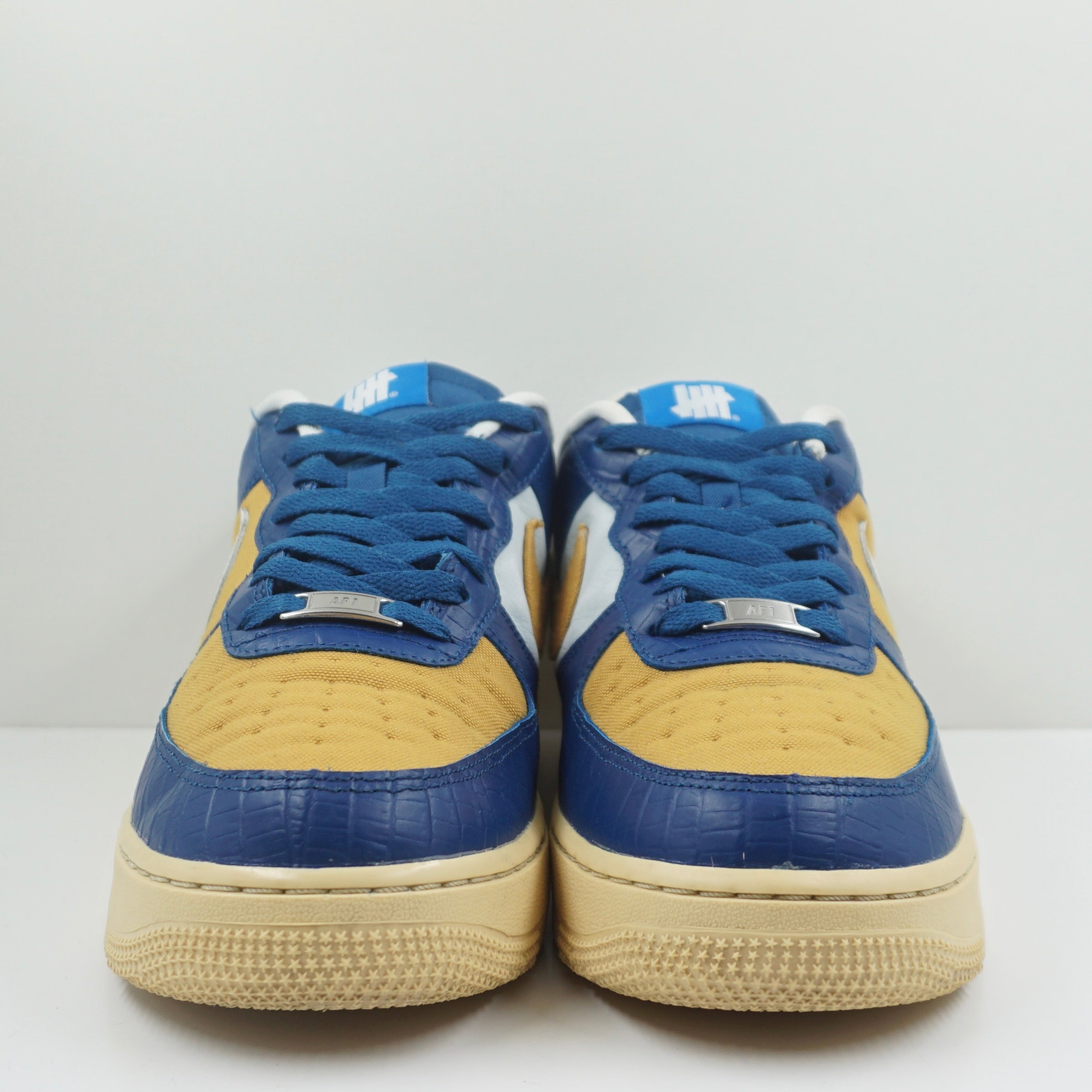 Nike Air Force 1 Low SP Undefeated 5 On It Blue Yellow Croc